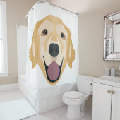 Rideaux De Douche Golden retriever d'illustration (En situation)