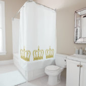Rideaux De Douche Golden Royal Crown I + votre backgr. & idées (En situation)