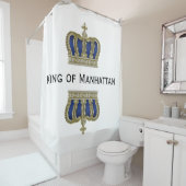 Rideaux De Douche Golden Royal Crown V + votre backgr. & idées (En situation)