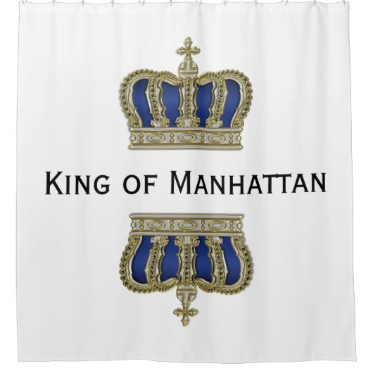 Rideaux De Douche Golden Royal Crown V + votre backgr. & idées (Devant)