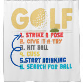 Rideaux De Douche golf à 6 pas (Devant)