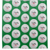 Rideaux De Douche Golf Ball Anniversaire - 50e ou autre année (Devant)