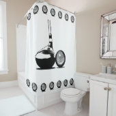 Rideaux De Douche Golf Ball et Club (En situation)