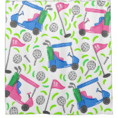 Rideaux De Douche Golf rose bleu (Devant)