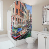 Rideaux De Douche gondole traditionnelle à Venise (En situation)