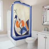 Rideaux De Douche Gondolier chantant Art déco (En situation)