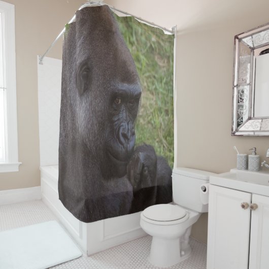 Rideaux De Douche Gorilla (En situation)