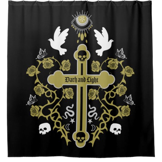 Rideaux De Douche Goth Post Punk Mode (Devant)