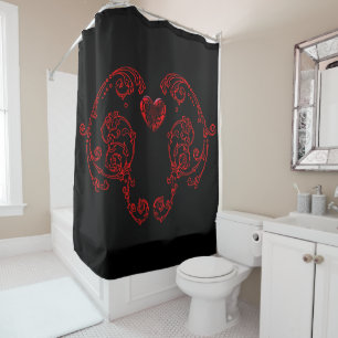 Rideaux De Douche Goth Romantique, Délicat