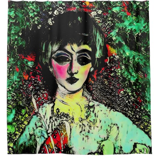 Rideaux De Douche Gothic Beauty Portrait (Devant)