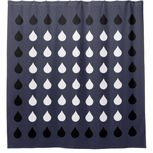 Rideaux De Douche gouttes de pluie (Devant)