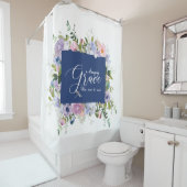 Rideaux De Douche Grâce florale incroyable   (En situation)