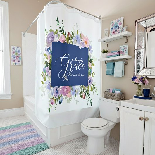 Rideaux De Douche Grâce florale incroyable  