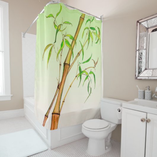 Rideaux De Douche Graceful Bamboo (En situation)
