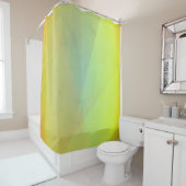 Rideaux De Douche Gradation géométrique jaune moderne (En situation)