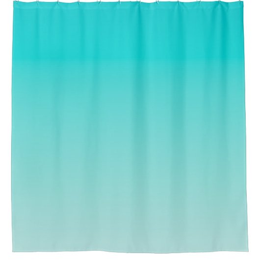 Rideaux De Douche gradient aqueux turquoise (Devant)