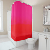 Rideaux De Douche Gradient rose et orange (En situation)
