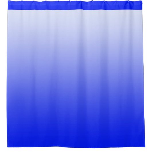 Rideaux De Douche Gradients doux Couleurs - bleu royal + vos idées (Devant)