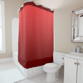 Rideaux De Douche Gradients doux Couleurs - rouge + vos idées (En situation)