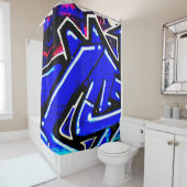 Rideaux De Douche Graffiti 13 sccnm (En situation)