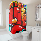 Rideaux De Douche Graffiti 19 sccna (En situation)