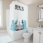 Rideaux De Douche Graffiti Berlin Skyline (En situation)