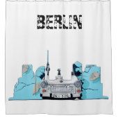 Rideaux De Douche Graffiti Berlin Skyline (Devant)