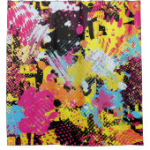 Rideaux De Douche Graffiti bright psychedelic seamless pattern (Devant)