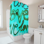 Rideaux De Douche Graffiti Love (En situation)