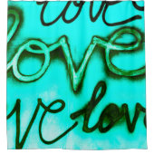 Rideaux De Douche Graffiti Love (Devant)
