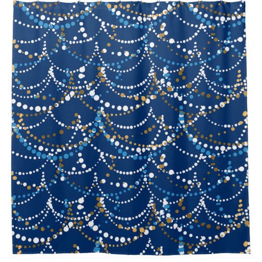 Rideaux De Douche Grain de Noël : motif festif sans soudure (Devant)