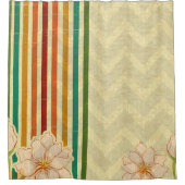 Rideaux De Douche Graines Et Fleurs Chevron (Devant)