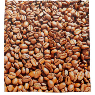 Rideaux De Douche grains de café aromatiques rôtis au soleil, café