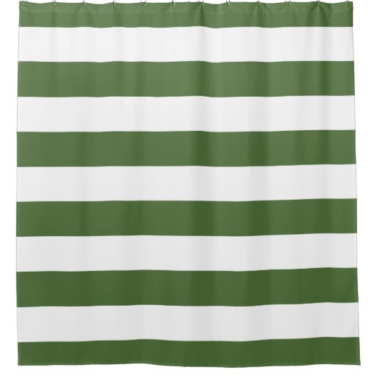 Rideaux De Douche Grand angle vert de mousse (Devant)