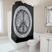 Rideaux De Douche Grand beau signe de paix (En situation)