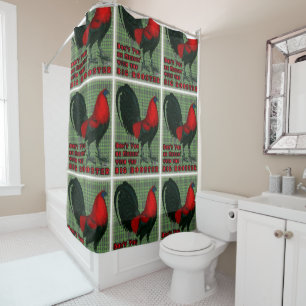 Rideaux De Douche Grand Coq Rouge