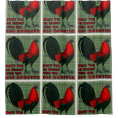 Rideaux De Douche Grand Coq Rouge (Devant)