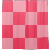 Rideaux De Douche Grand Damier Fuchsia Rose (Devant)