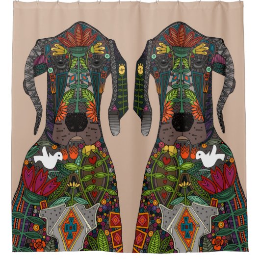 Rideaux De Douche Grand Dane amour beige (Devant)