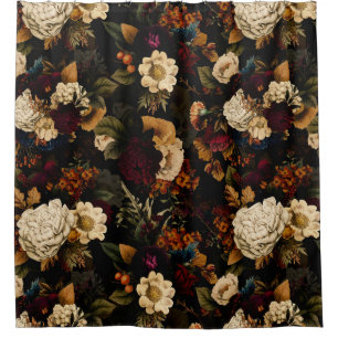 Rideaux De Douche Grand Maximalisme millénaire Moody Florals