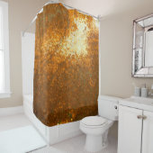 Rideaux De Douche grand Rust background abstrait, antique, antique, (En situation)