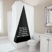 Rideaux De Douche GRAND TRIANGLE noir + vos idées (En situation)