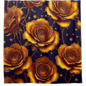 Rideaux De Douche Grande Collection Rose de luxe Gold tendance (Devant)