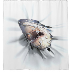 Rideaux De Douche Grande coupure de requin blanc