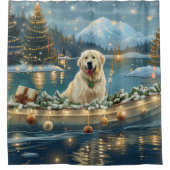 Rideaux De Douche Grande Pyrénées Noël Festive Voyage (Devant)