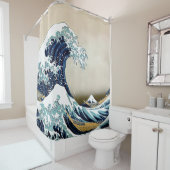 Rideaux De Douche Grande vague reconstituée outre de Kanagawa par (En situation)