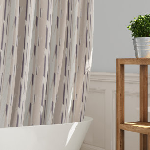Rideaux De Douche Grandes bandes beiges et Brown