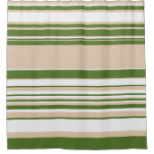 Rideaux De Douche Grandes complexes - Blanc, Sable et Vert Palme (Devant)