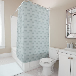 Rideaux De Douche Grandes géométriques en gris stratifié