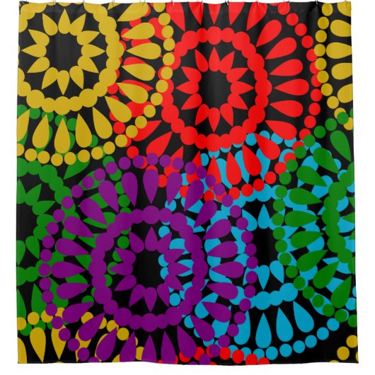 Rideaux De Douche Grands cercles (Devant)